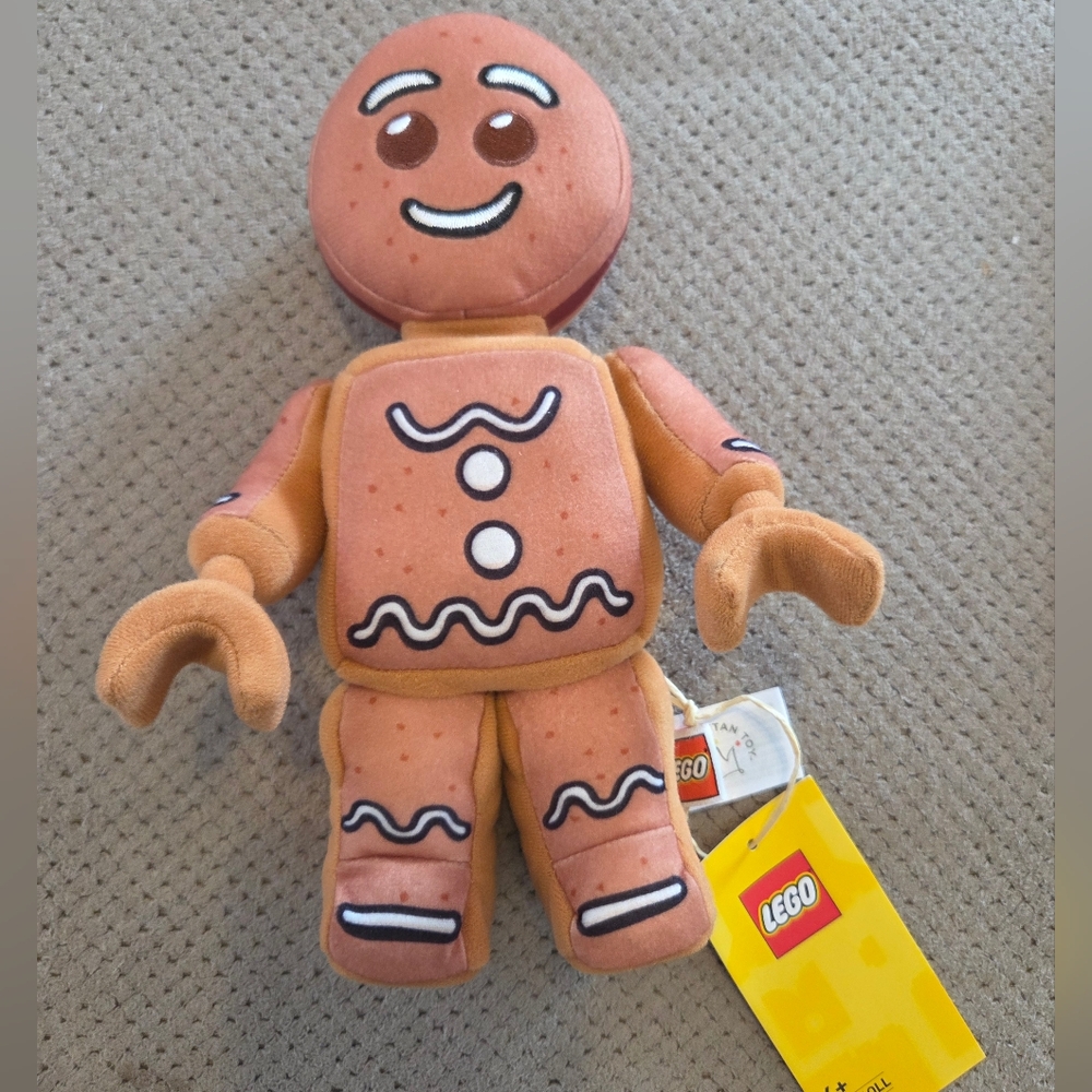 New Gingerbread Lego 9" Plush Collection 2025 172560LL Christmas 2025 Soft Toy - Picture 2 of 16